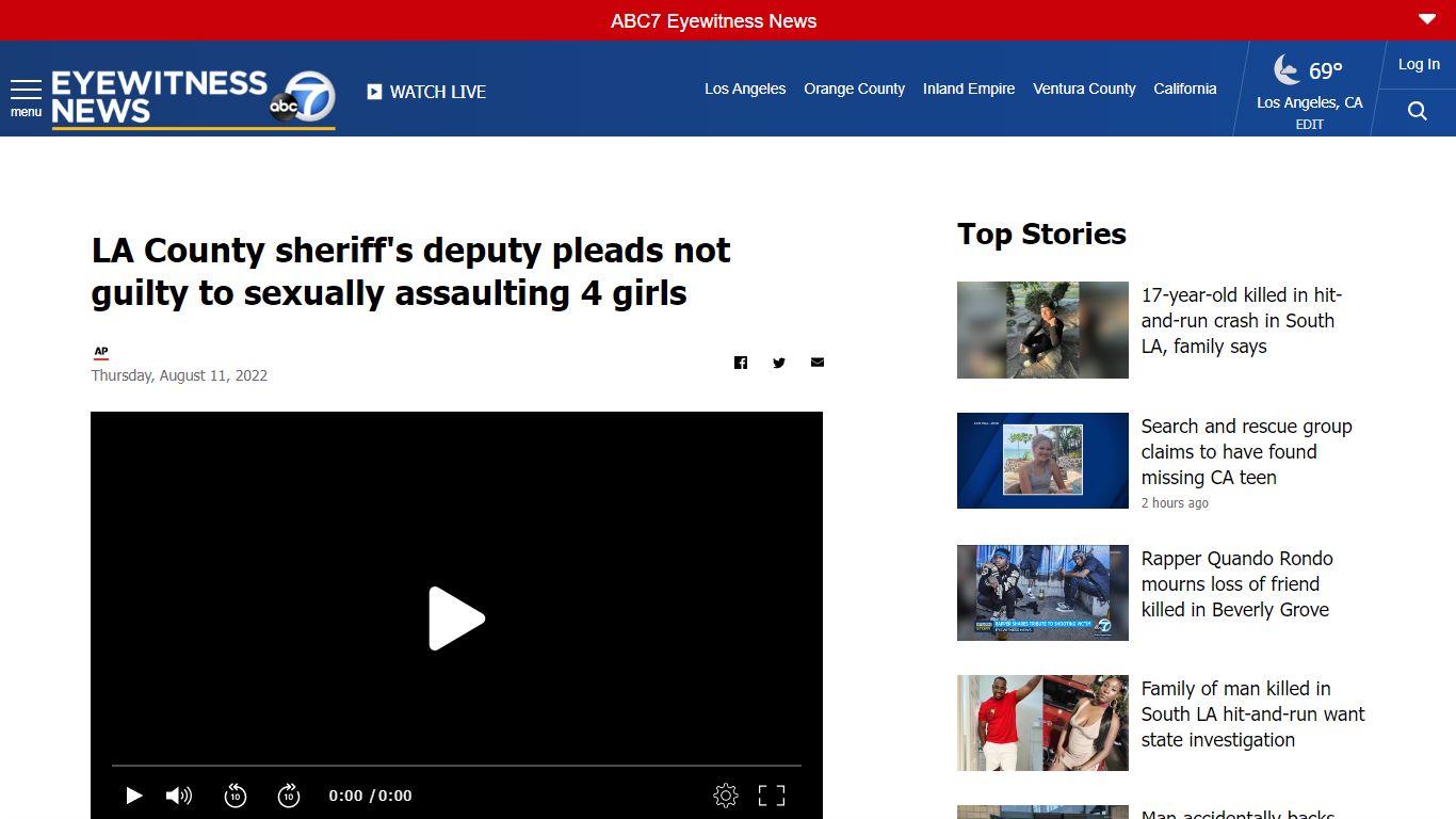LA County sheriff's deputy pleads not guilty to sexually assaulting 4 ...